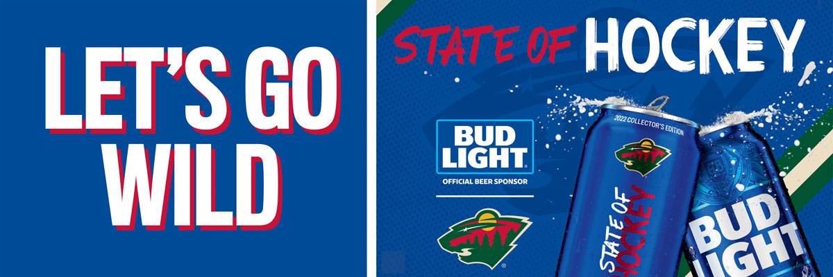 Bud Light Let's Go Wild State Of Hockey